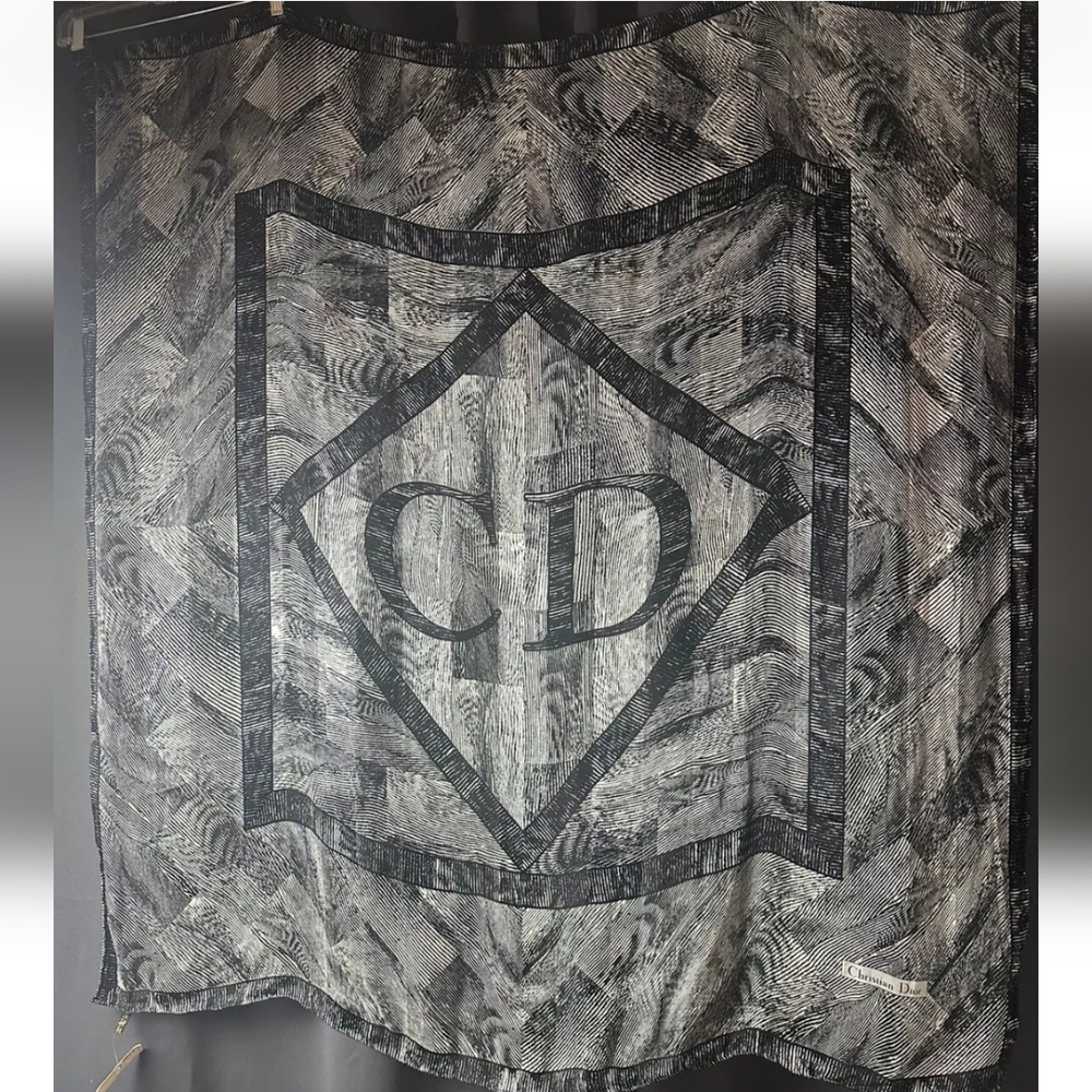 DIOR scarf vintage 52x52 XL NWT
